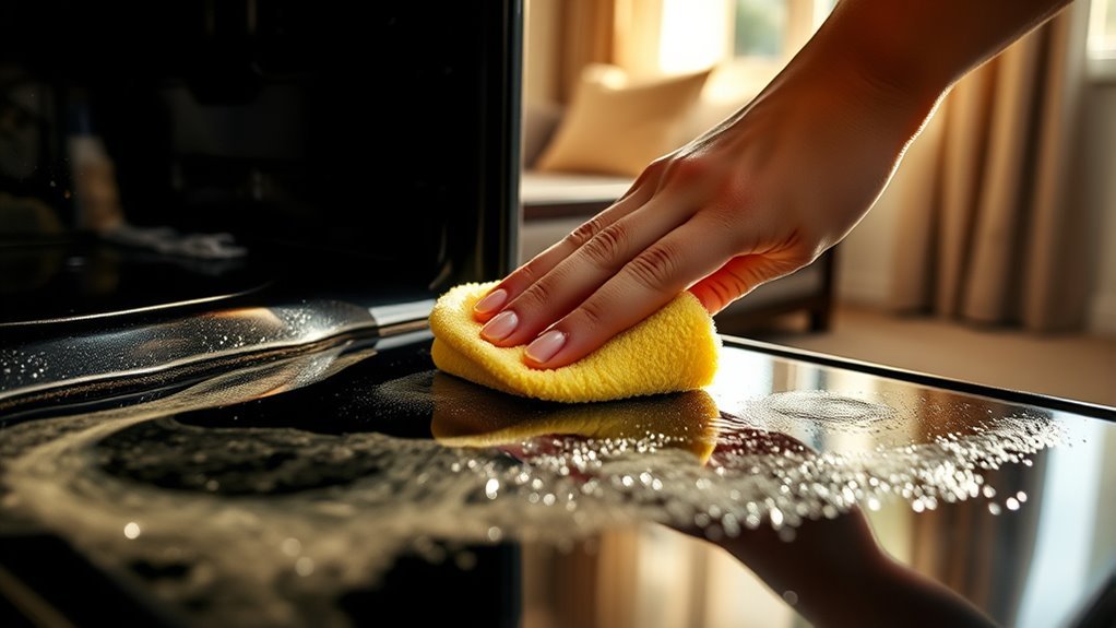 living room cleaning preparation
