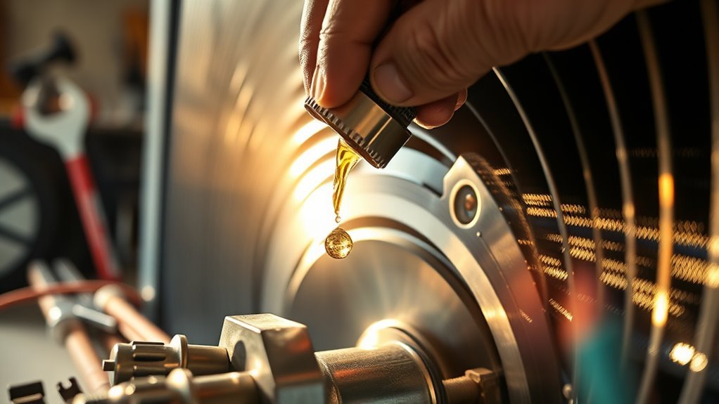 lubricate ac moving parts