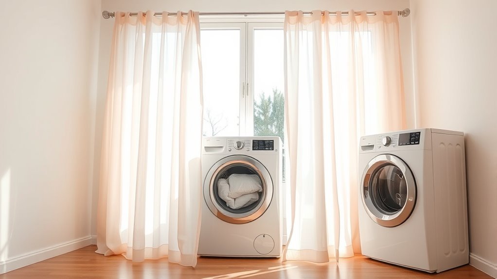 machine wash curtains safely