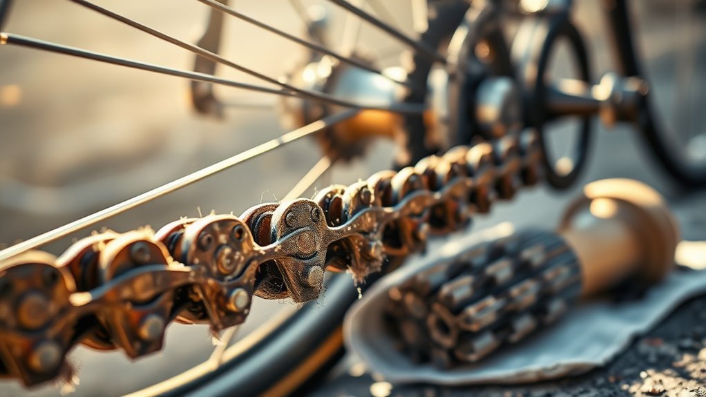 maintain chain and drivetrain