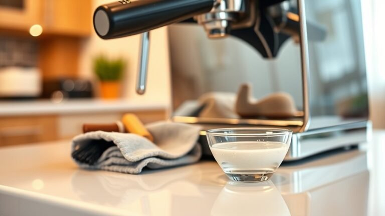 maintain coffee machine cleanliness