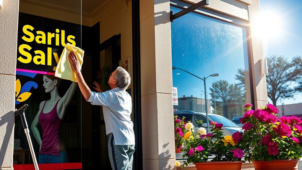 maintain vibrant outdoor signage