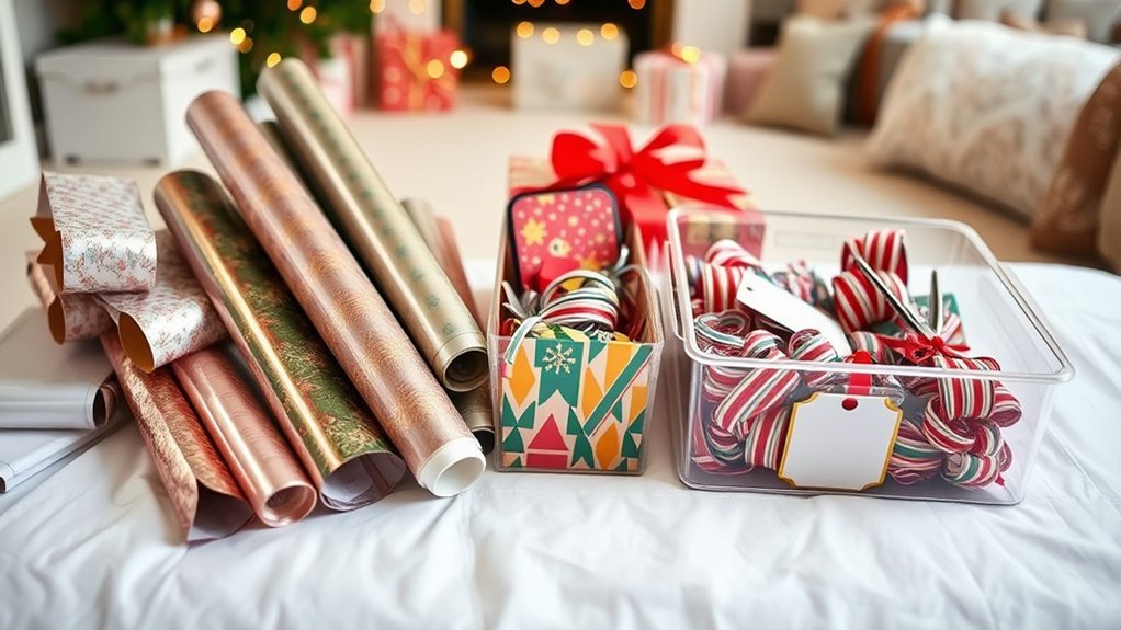 maintain wrapping supplies properly