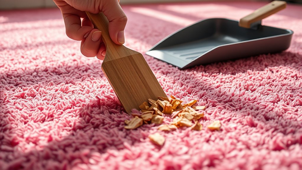 manual wood chip removal