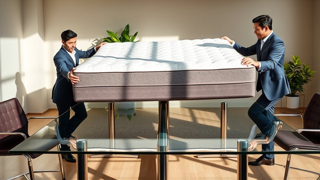 mattress removal from table