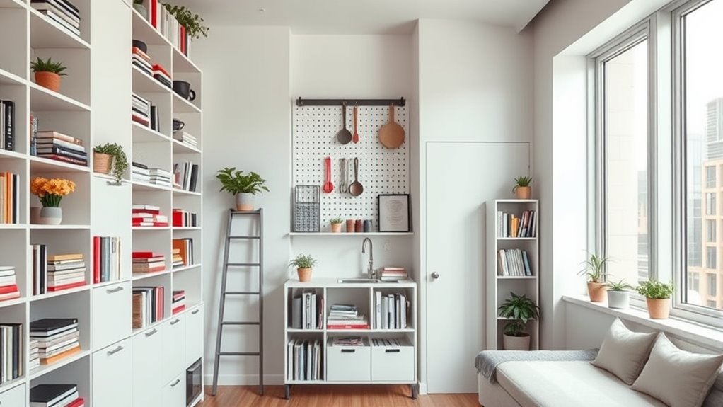 maximize space with vertical storage