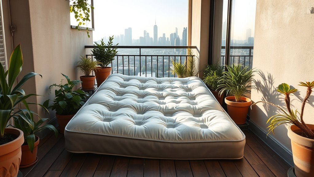 measure balcony and mattress