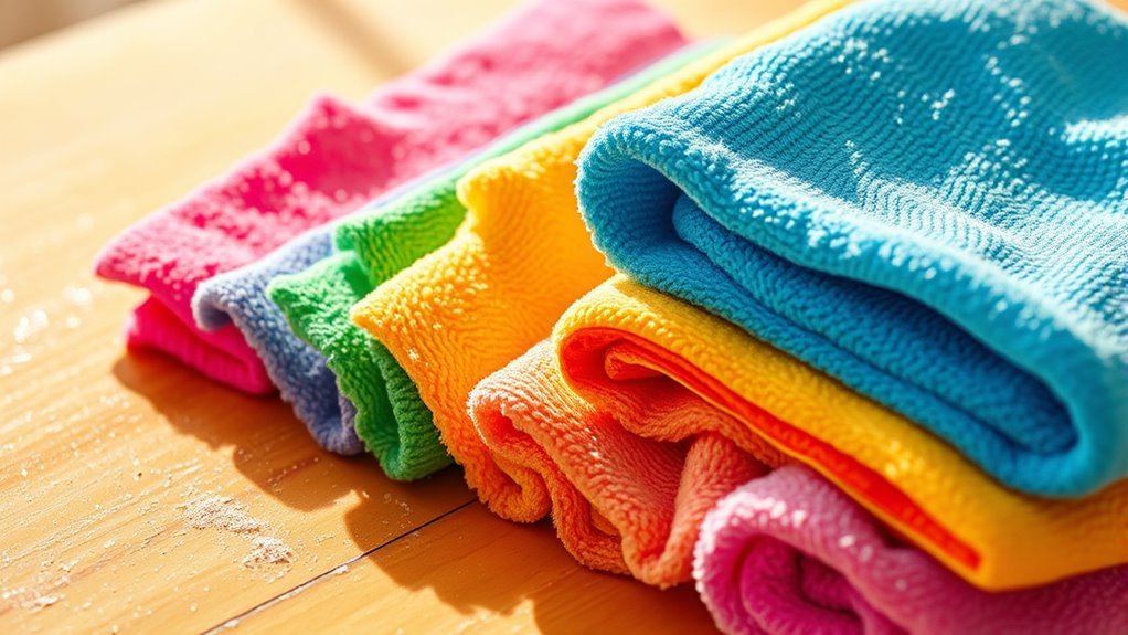 microfiber cloths enhance dusting