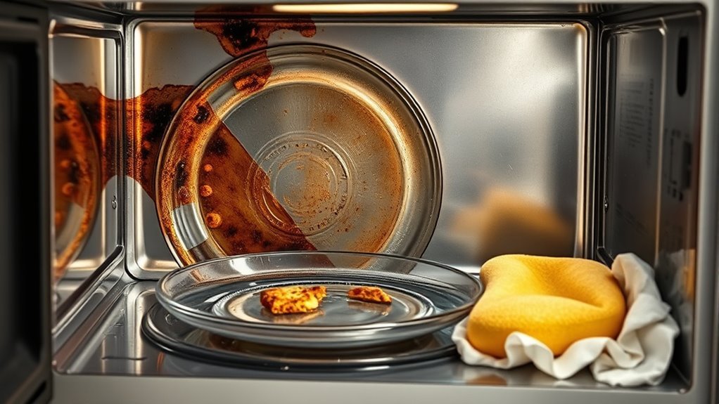 microwave cleaning damage risks