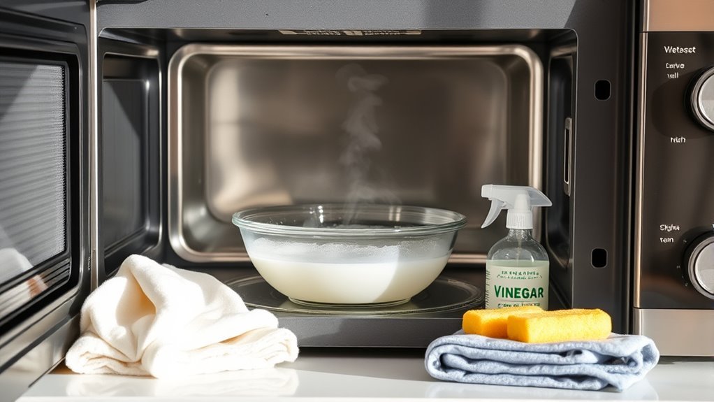 microwave maintenance for cleanliness