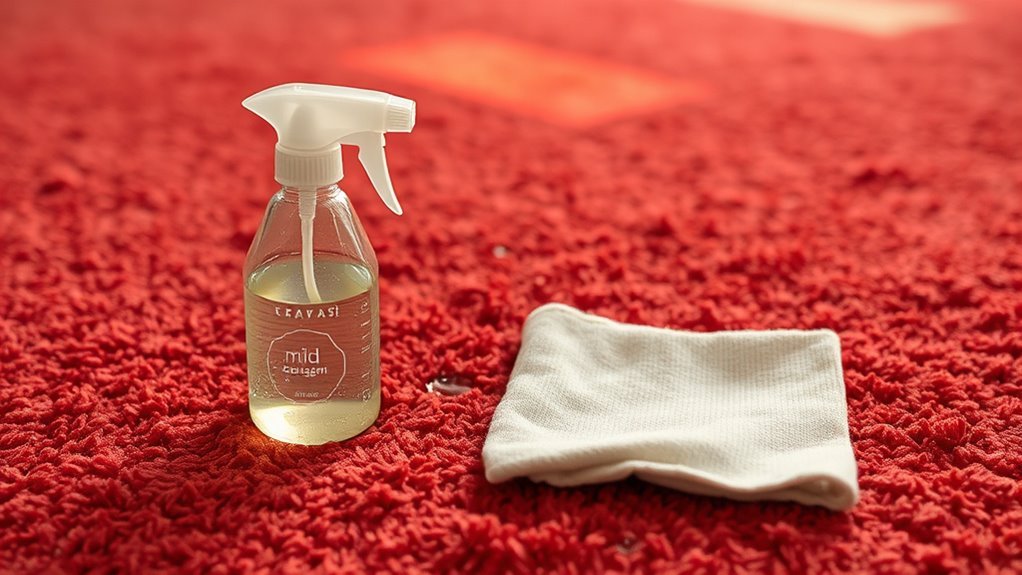 mild detergent carpet cleaning