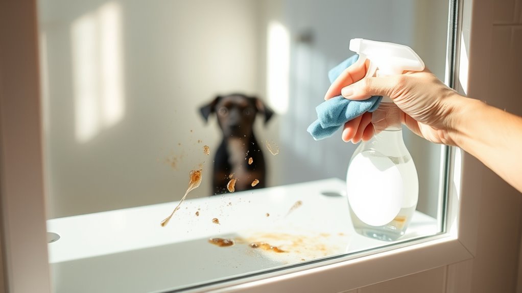 mirror cleaning preparation steps