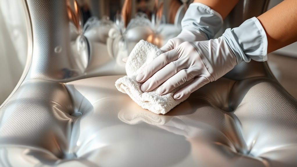 mirror upholstery cleaning guidelines