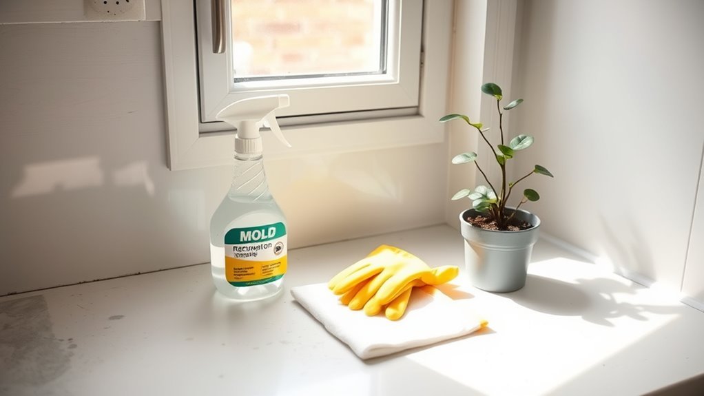 mold cleaning area preparation