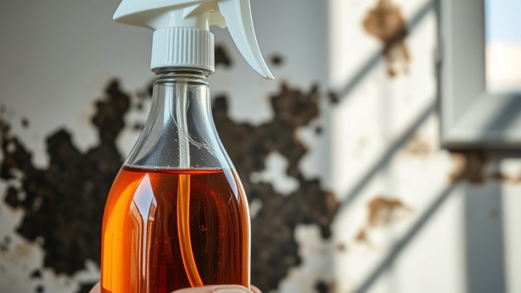 mold cleaning with essential oils