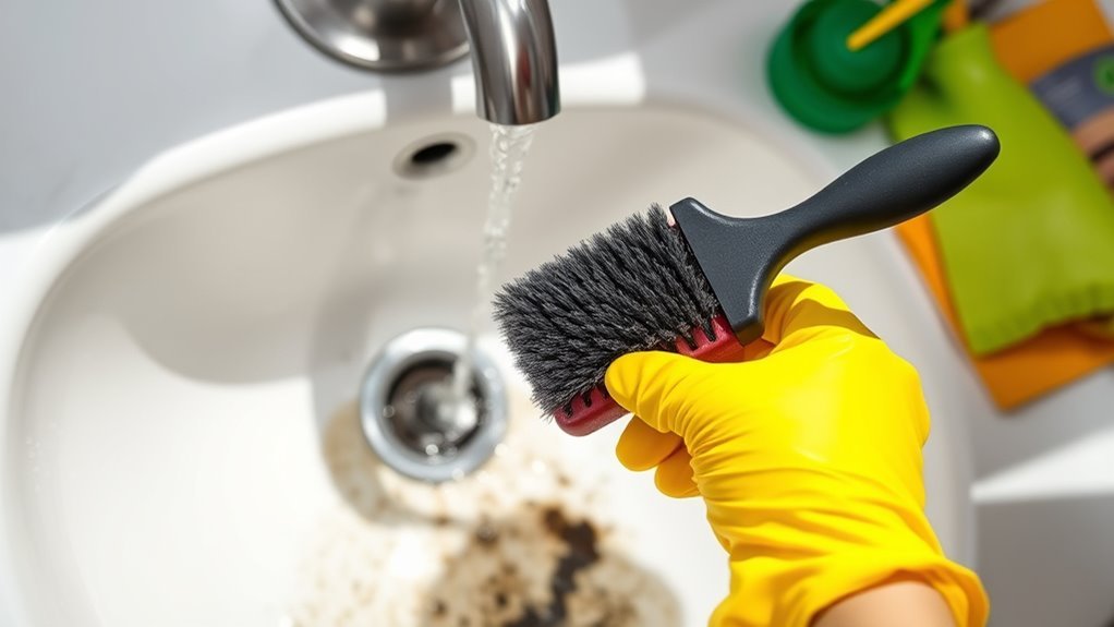 mold removal from sink