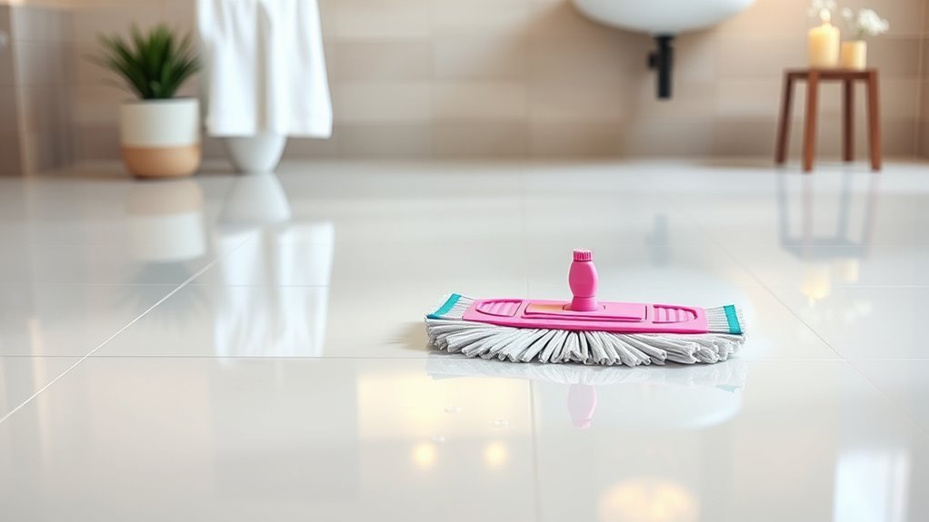 mop floors add finishing touches