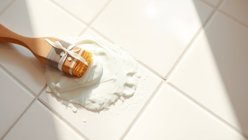natural grout cleaning method