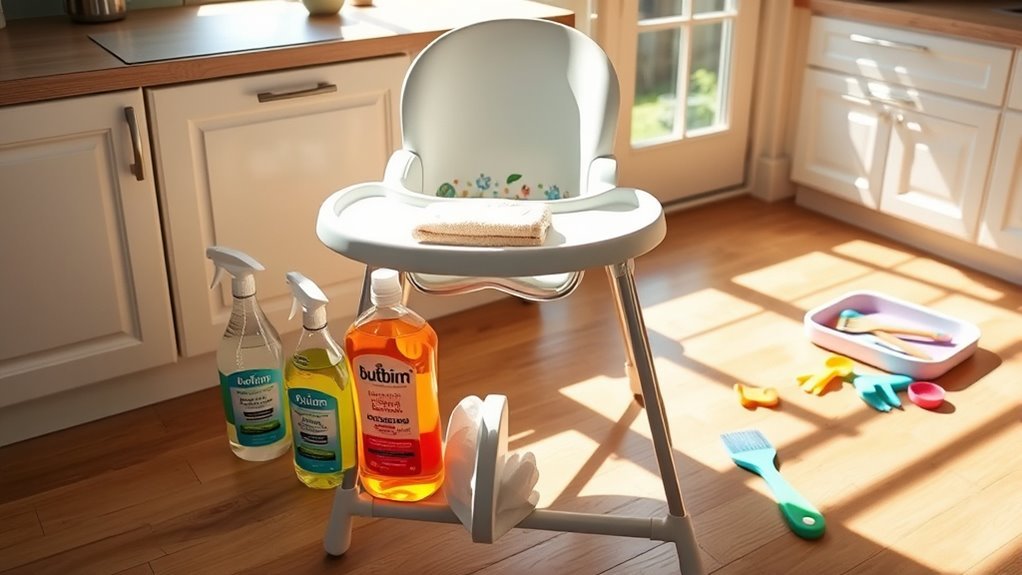 natural high chair sanitization methods