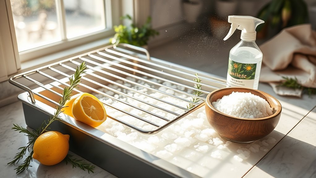 natural oven rack cleaning
