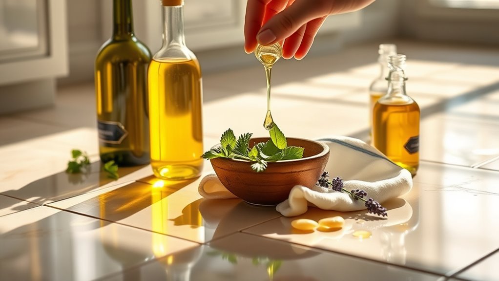 natural shine with oils