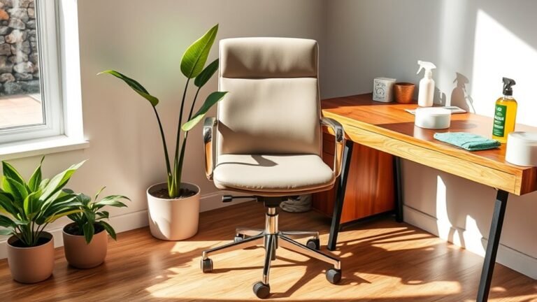 office chair spring cleaning