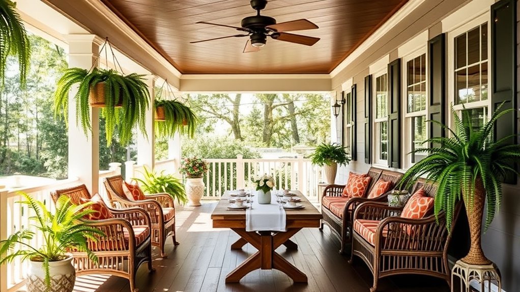 open air porch relaxation space