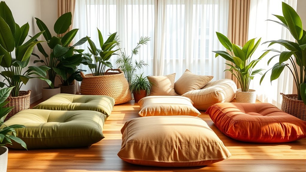 organic floor cushions versatility