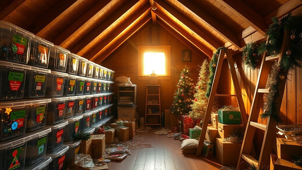 organize and label decorations