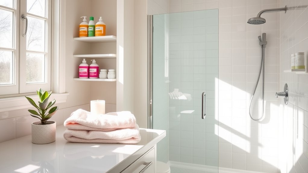 organize bathroom essentials efficiently