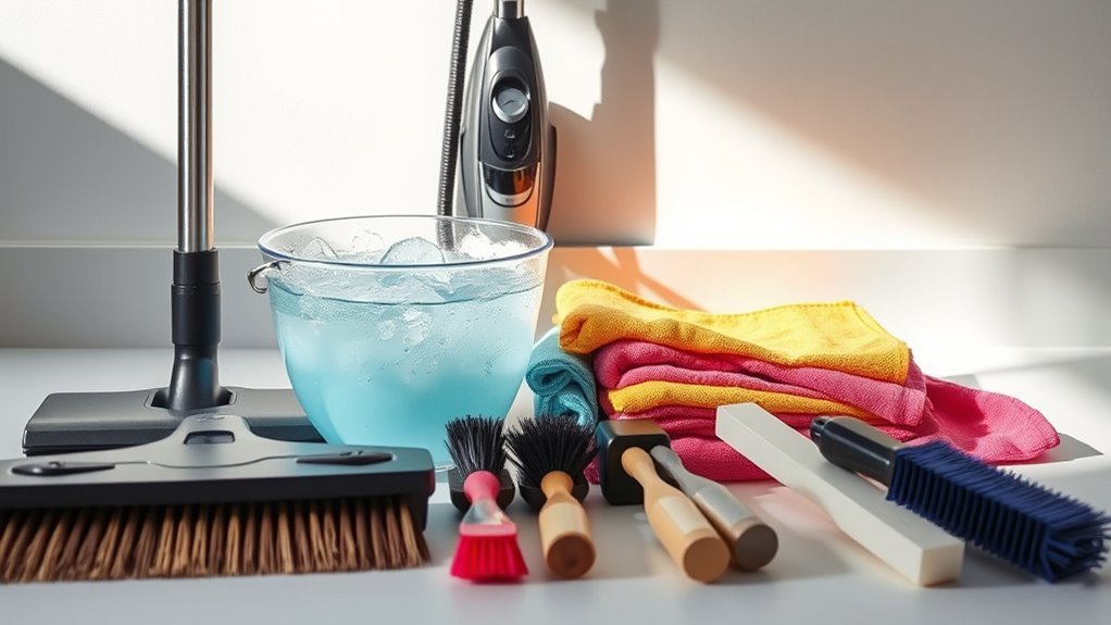 organize cleaning supplies efficiently