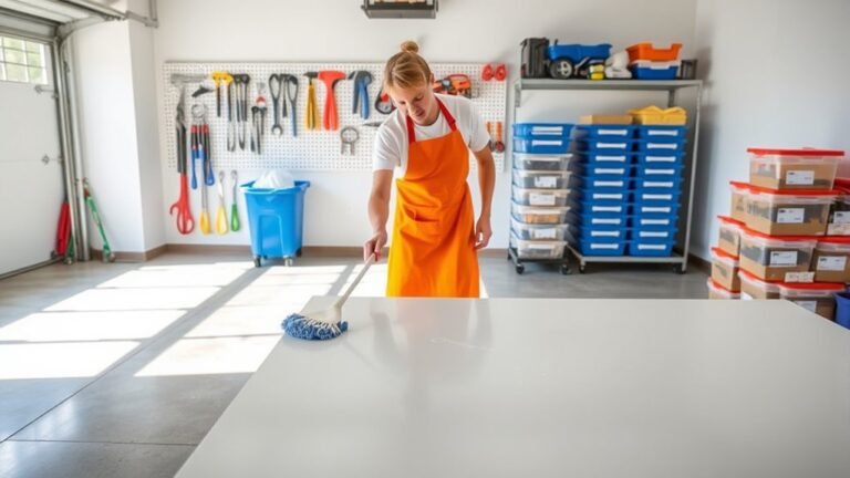 organize declutter sweep disinfect
