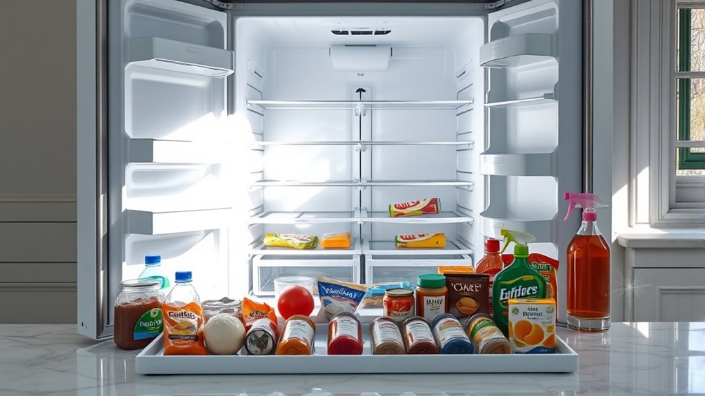organize food items carefully