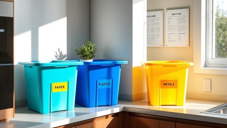 organize home recycling station