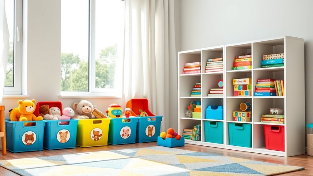 organize toys with storage