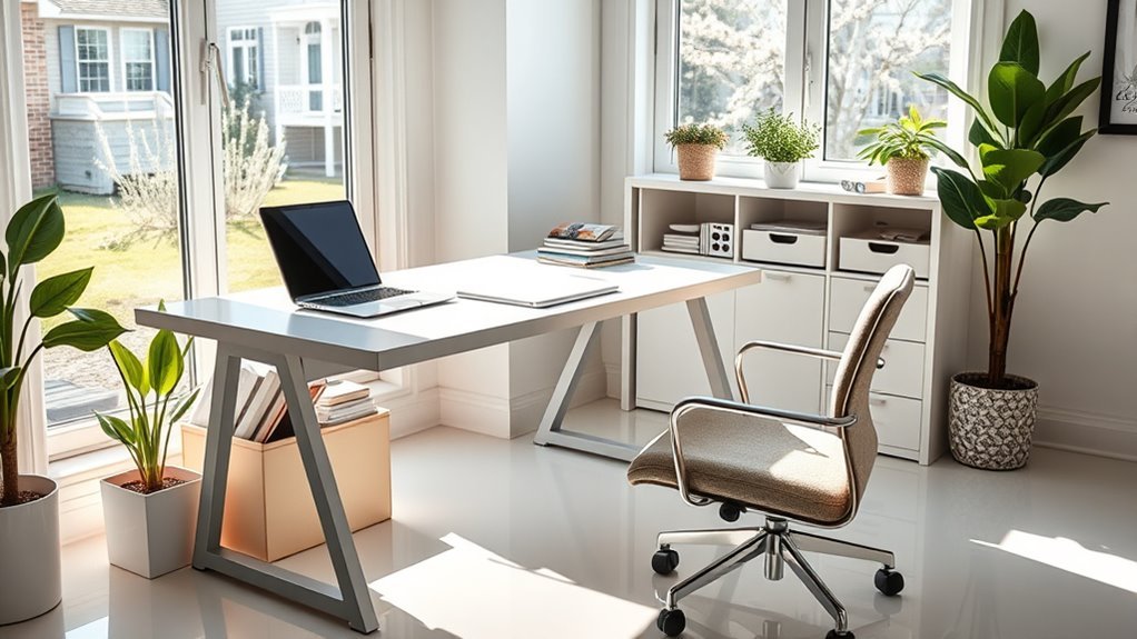 organized clean productive workspace