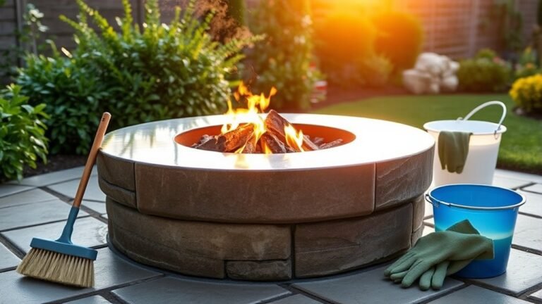 outdoor fire pit care