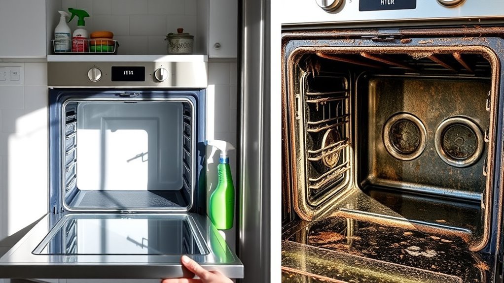 oven cleaning preparation steps