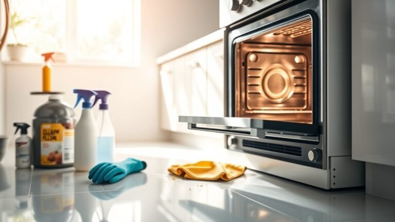 oven cleaning step by step