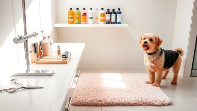 pet grooming station setup