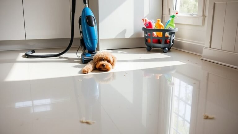 pet mess cleaning schedule