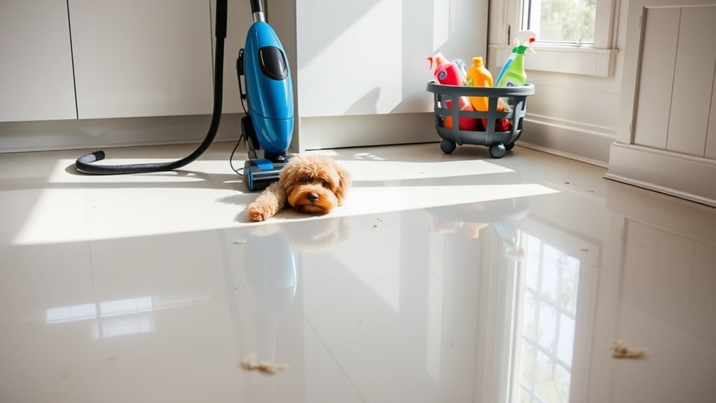 pet mess cleaning schedule