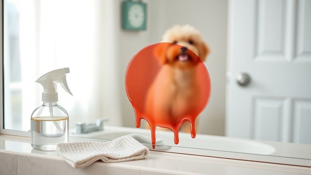 pet mess stain identification