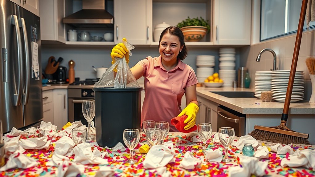 post party cleanup strategies