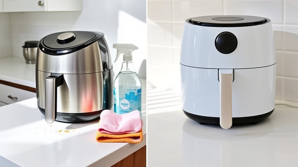 prepare air fryer safely