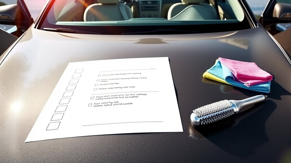 prepare car gather supplies