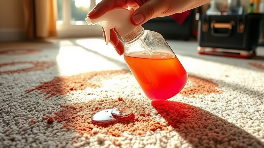 prepare carpet for cleaning