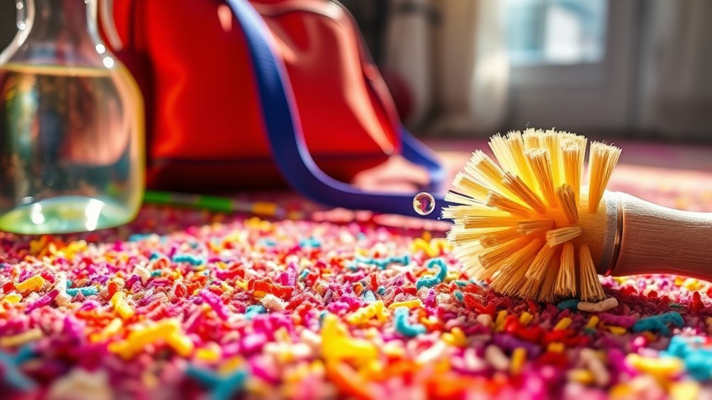 prepare carpet for cleaning