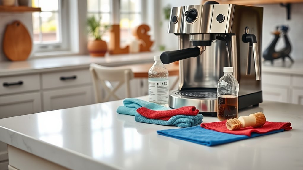 prepare coffee machine properly