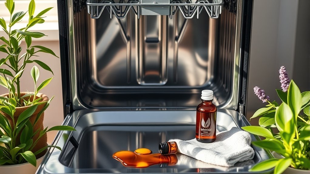 prepare dishwasher before cleaning